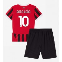 AC Milan Rafael Leao #10 Hemmadräkt Barn 2024-25 Kortärmad (+ Korta byxor)